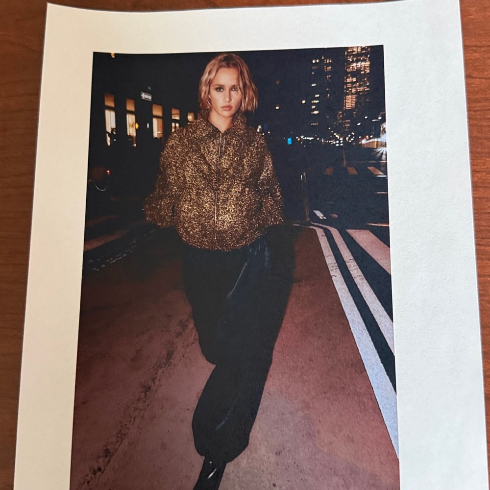 Metallic thread bomber jacket NWT - image 9